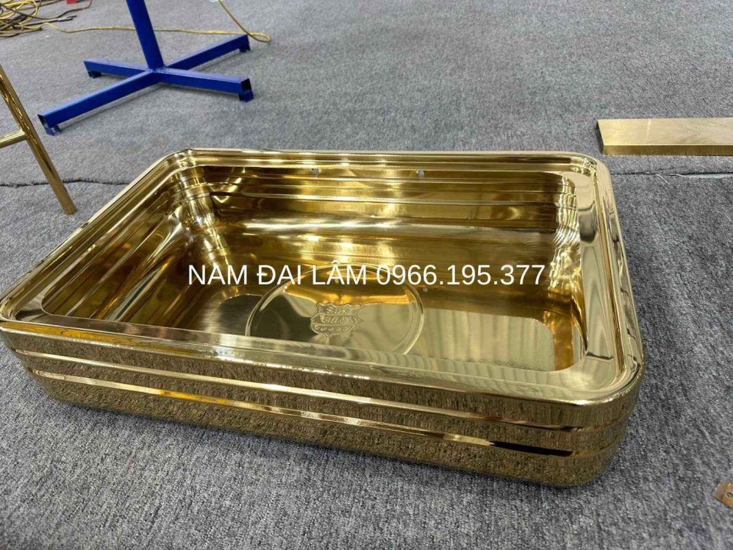 avata khay inox mạ vàng